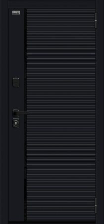 Дверь стальная Лайнер-3 (33/В13) Total Black SB-1/Nordik Oak R Лунный камень 205*96 Левая