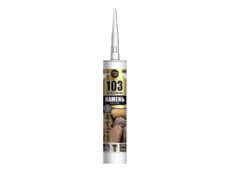 Клей-герметик POINT "103 Камень", серый, 290мл (03-4-0-102)