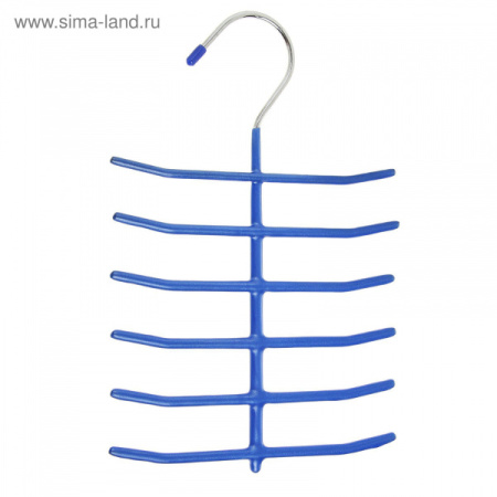 Вешалка для галстуков антискользящая цвет синий 819684