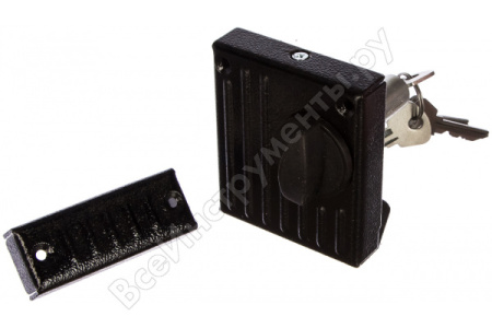 Замок накладной Зенит 3Н-1-2 черный/207226