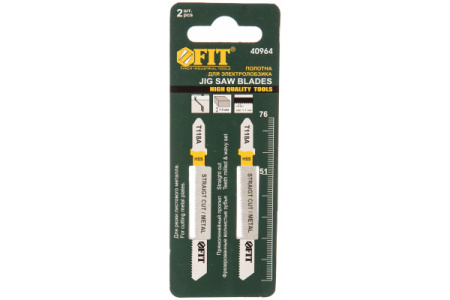 Полотна по металлу, HSS, фрезерованные, волнистые зубья, 76/51/1,1 мм (T118A), 2 шт.40964