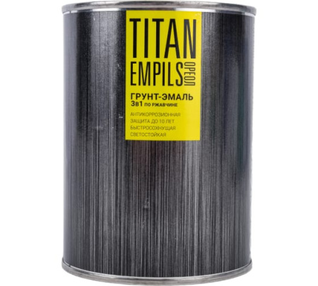 Грунт-эмаль по ржавчине ОРЕОЛ TITAN шоколадно-коричневый RAL 8017 0.9 кг