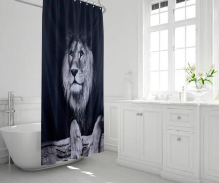 ШТОРА Д/ВАНН 180Х200 LION	