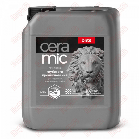 Грунтовка BRITE CERAMIC глубокого проникновения, канистра 5 л 