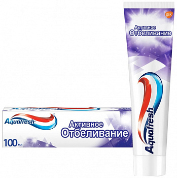 Зубная паста АКВАФРЕШ 100 мл. Активное Отбеливание