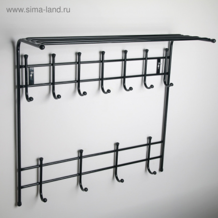 Вешалка настенная металлическая ВН5, NIKA (485х180х67 мм. Цвета в ассортименте.)