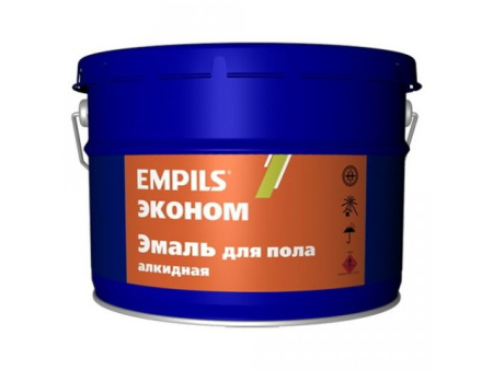 Эмаль EMPILS для пола алкидная «ЭКОНОМ» жёлто-коричневая 20 кг