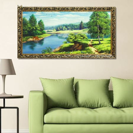 Гобеленовая картина "На водопое" 45х85 см /1794149