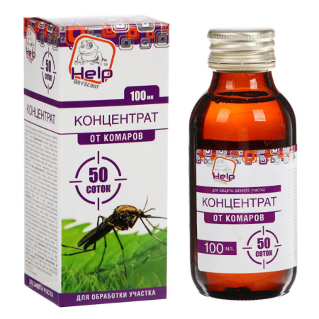 Концентрат от комаров "Help", для обработки дачного участка, 100 мл /2475076