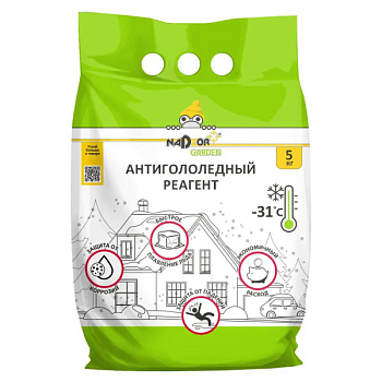 Антигололедный реагент (мешок) 5кг Nadzor Garden