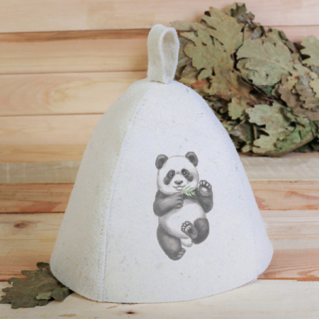 Шапка детская войлочная "Панда" /3866964