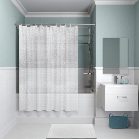 Штора для ванной комнаты, 180*180 см, PEVA, Promo, IDDIS P13PV11i11