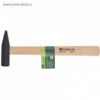 Молоток слесарный, 500 г, квадратный боек, деревянная рукоятка/10217