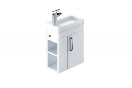 Тумба для ванной комнаты, подвесная, белая, 40 см, Torr, IDDIS TOR40W1i95