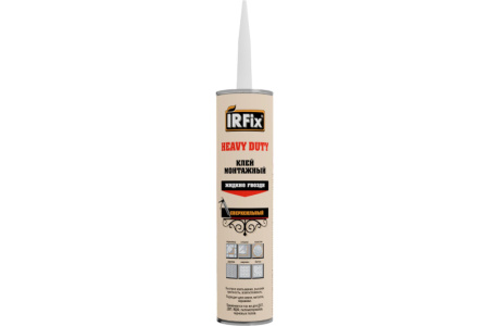 Клей монтажный каучуковый 310мл бежевый IRFIX HEAVY DUTY/20096