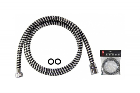 Шланг ARGO для душа ПВХ черный 1/2", PVC ESPIROFLEX 150см/16838