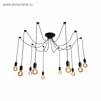 Люстра A9184SP-10BK "Fuori" 10x40W E27 125x125x20 см/2501350