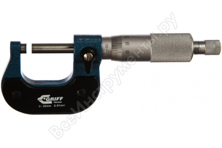 Микрометр МК-25 кл1 ГОСТ 6507-90 GRIFF