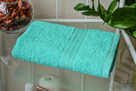 Полотенце махровое 40х70 цвет зеленый /НФ-00009726