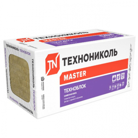 Теплоизоляция ТЕХНОБЛОК СТАНДАРТ(1200х600х100) 0.288 м³ 2,88м2