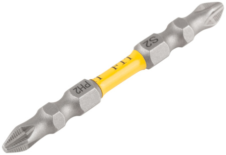 Биты кованые, сталь s2, двусторонние 65 мм ph2/РН2, Профи 2 шт./57542