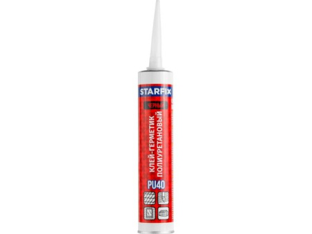Клей-герметик полиуретановый PU40 STARFIX, черный 300 мл (SM-54876-1)