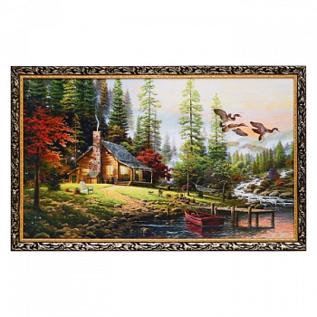 Картина "Охотничий домик", 68x108см /1075643