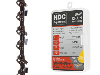 Цепь 35 см 14" 3/8" LP 1.3 мм 50 зв. (в пласт. боксе) HDC/HD-C38L350
