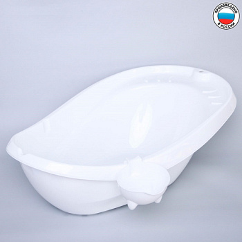 Ванночка со сливом 85 см, цвет белый, ковш МИКС /4407118