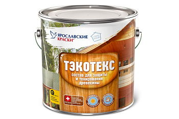 Состав ТЭКОТЕКС для защиты и тонирования древесины орегон, ведро 2,1 кг
