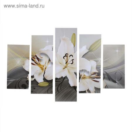 Модульная картина "Лилия" (2-20х60, 2-30х80, 30х100) 158х100см/3908946