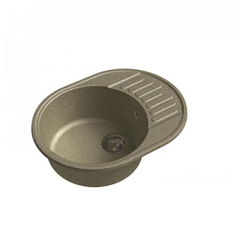 Мойка композитная GRANFEST QUARZ GF-Z58  чаша+крыло 620*480  (песок)  444887