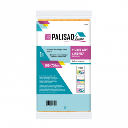 Салфетка для пола вискозная 600 x 700 мм, Home Palisad/923405
