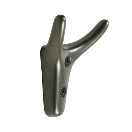 Крючок мебельный CAPPIO YAK, двухрожковый, цвет графит/9617942