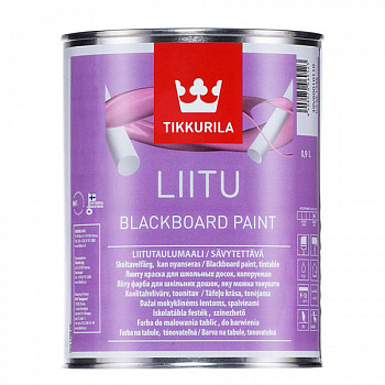Краска для школьных досок LIITU черная мат. 1л