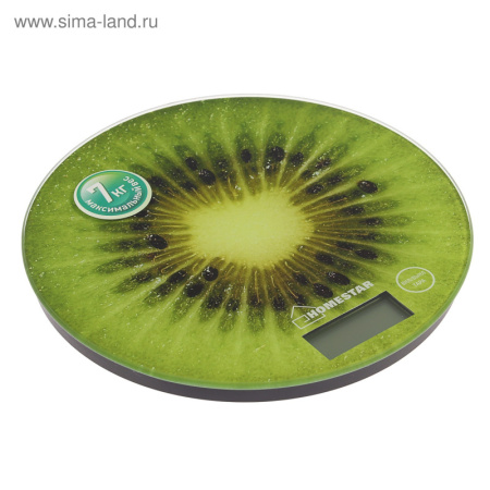 Весы кухонные HOMESTAR HS-3007, электронные, до 7 кг, зелёные/2642704