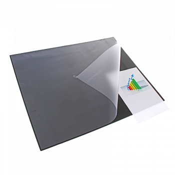 Накладка на стол офисная 52*65см Durable 7203-01 (720301) черный, нескользящая основа 824968/1344442