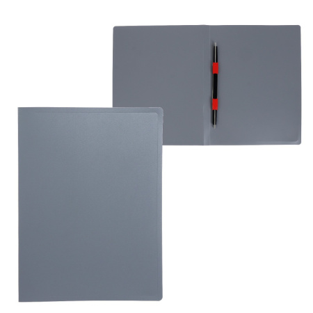 Папка с пластиковым скоросшивателем А4, Calligrata, цв. серый /5545367