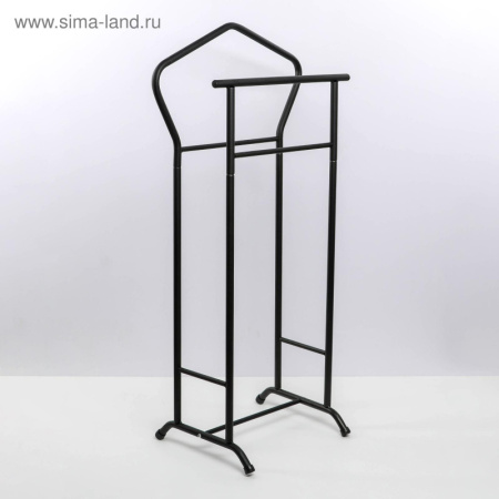 Вешалка костюмная, 37×34×104 см, цвет чёрный /5179143