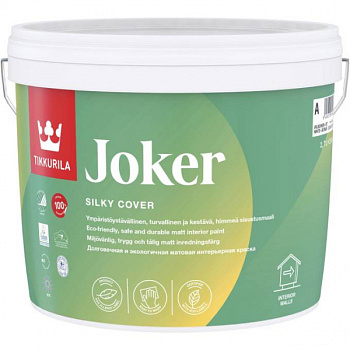 Краска интерьерная моющаяся JOKER база А мат 2,7