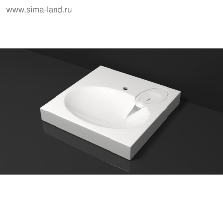 Раковина Смайл V55D1 (сигн.белый) BERGG lab., с кронштейнами V055D001 (без сифона)