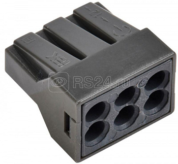 Клемма GENERICA СМК 773-306 с пастой 6х2,5мм2 24А UKZ11-306-100-G (1шт)