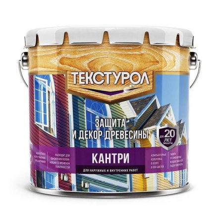 Текстурол КАНТРИ база С Бесцветный 2,7л.