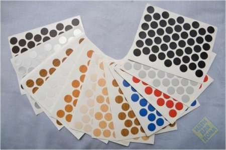 Заглушка на саморез клейкая СА13 белый холодный (шагрень)