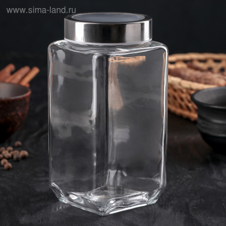 Банка для сыпучих продуктов, 1 л, 9×18,5 см/1049844