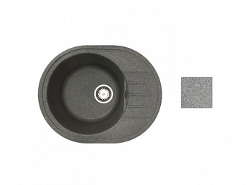 Мойка кухонная из искусственного камня RIO серый, 570х450 mm, AV Engineering (AV580450RGRA)