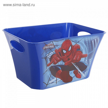 Корзина для игрушек "Человек-Паук" 11л, цвет синий 1240969