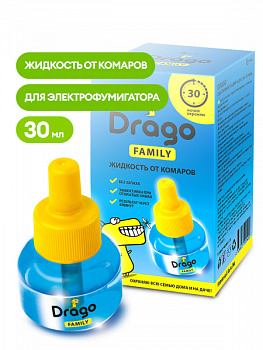 Средство инсектицидное "Жидкость от комаров" Drago 30мл/NS-0001