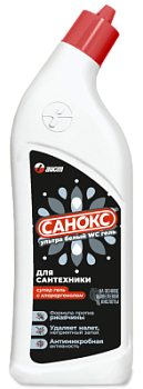 Гель WC для чистки унитазов санокс ультра Белый и других сантехнических изделий 750мл 4600905004330