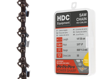 Цепь 35 см 14" 3/8" LP 1.3 мм 50 зв. (в пласт. боксе) HDC/HD-C38L350